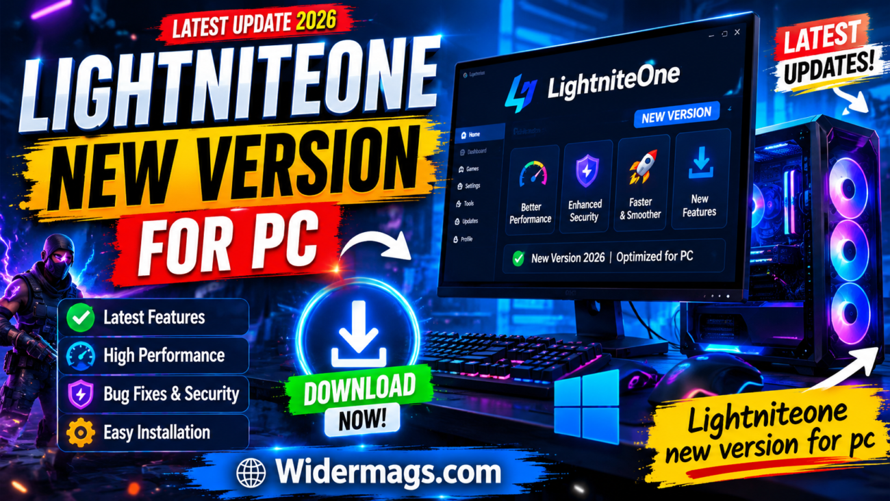 LightniteOne New Version for PC interface showing latest features and performance updates