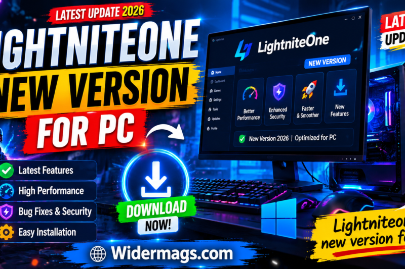 LightniteOne New Version for PC interface showing latest features and performance updates