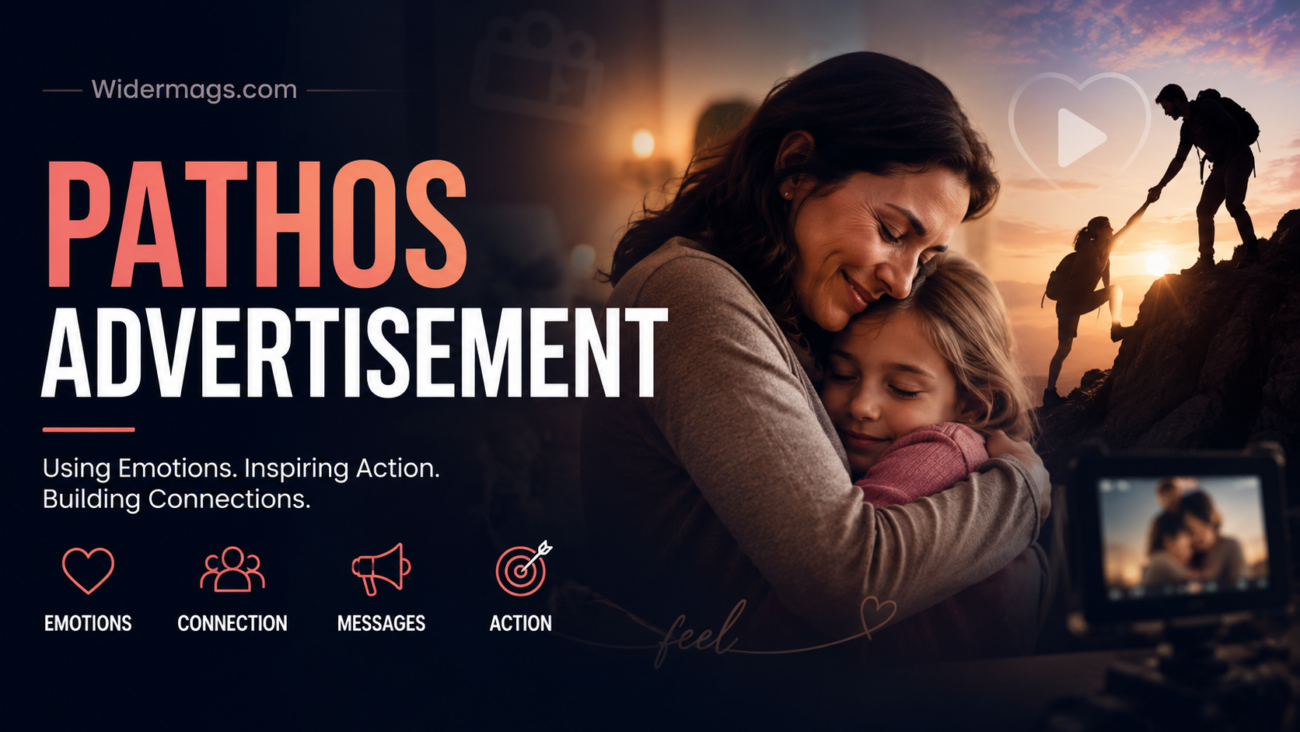 Pathos advertisement concept showing emotional storytelling in modern marketing campaigns