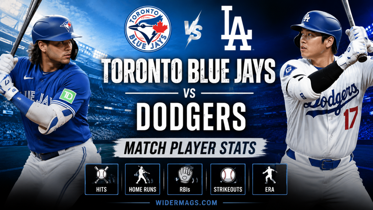 toronto blue jays vs dodgers match player stats