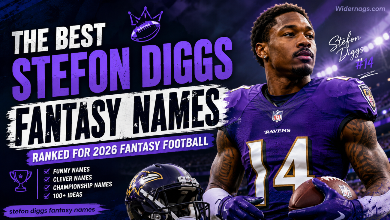 Best Stefon Diggs fantasy names and creative fantasy football team name ideas for 2026
