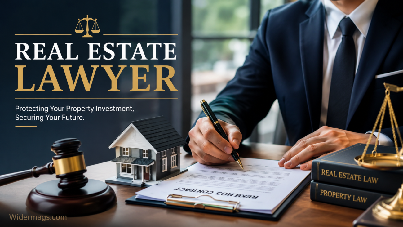 Real Estate Lawyer Reviewing Property Documents to Protect Investment