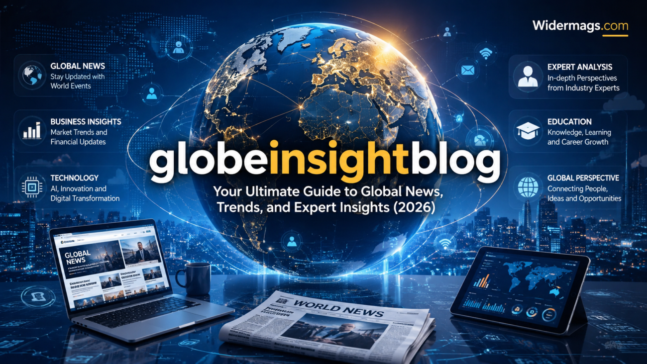 GlobeInsightBlog website concept featuring global news, business trends, technology updates, and expert insights from around the world.