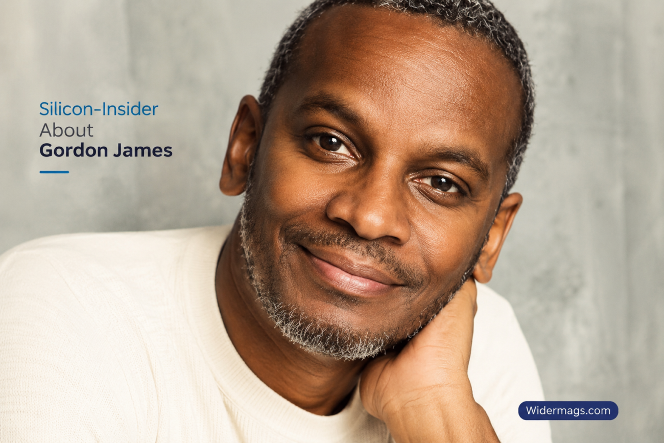 Silicon-Insider About Gordon James highlighting his career, leadership journey, and professional achievements